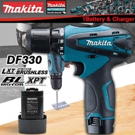 2023 New Makita DF330 12V 1400Rpm Cordless Drill Driver 12V Lithium Battery Rechargeable Hand Drill Driver