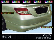 B0726 Honda City 2004 Fiber Rear Skirt (Mugen) Body kit Bodykit