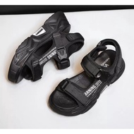 SALE !! SANDAL WEDGES KOREA WANITA WARNING NEON PLATFORM SANDAL GUNUNG by Axeline CK539