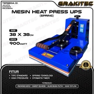 Mesin Heat Press Sablon Kaos 38x38 900 Watt & 600 Watt HIGH PRESSURE