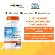 [SG] Doctor's Best, Glucosamine Chondroitin Msm with OptiMSM Capsules, Supports Healthy Joint Struct