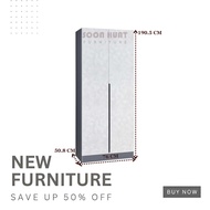 (Grey)-New Special Design Fully PLYWOOD 2 Door Wardrobe With Smart Lock/2 Door/4 Door//6 Door/Almari