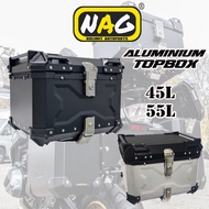 Nag Aluminium Top Box X Design Kotak Motosikal Peti Aluminum Box Motorcycle Motorbox Moto
