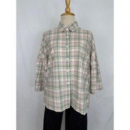DRIAS IMOORI PASTEL CHECKERED BLOUSE