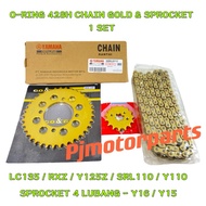 (O-RING) LC135 /RXZ /125Z ZR /Y125Z ZR/ SRL110/Y110 SS 428H CHAIN ORING GOLD SPROCKET SPOKET 428 RAN
