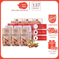 Unsweetened Pistachio/Walnut/Almond Barley Milk 137 Degrees 180ML (Lot of 3 Boxes)