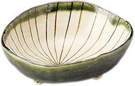 Oribe Oval Pot with Chisel Feet [12.5 x 10.2 x 4 cm] Made in Japan
