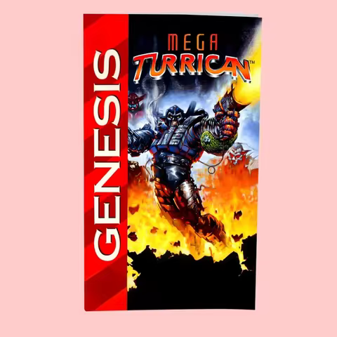 Link 10 Mega Turrican For USA Version Game Cartridge For SEGA 16bit Mega Drive Genesis Game Consoles