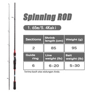 (COD) Joran Pancing Bahan Carbon Sutet / Tongkat Pancing Joran Pancing Carbon UL Portabel 2 Bagian 1