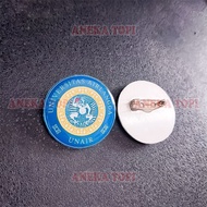 UNAIR Round Logo Pin Airland University Logo Brooch Pin - Various Hats