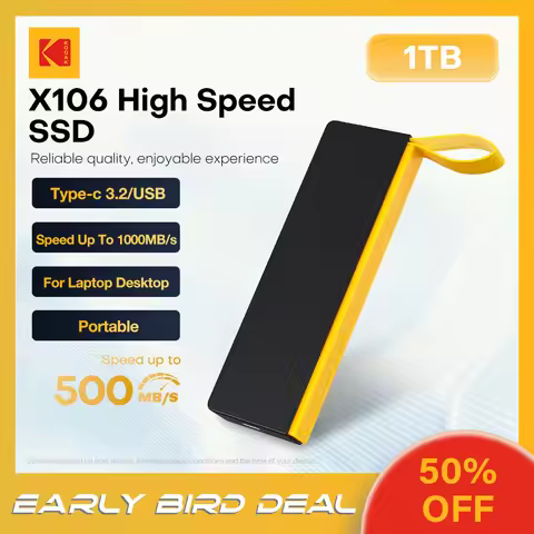Kodak X106 Portable SSD 2TB 1TB USB 3.2 Type C External Drive Hard Disk 512GB 256GB Solid State Driv
