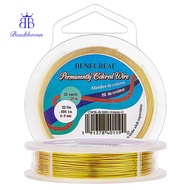 1roll Round Craft Copper Wire Golden 0.6mm 22 Gauge