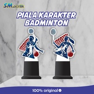 BADMINTON TROPHY - Acrylic Badminton TROPHY - Acrylic Award