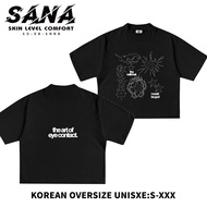 HITAM Thenational  T-shirt Heavyweight 20s Eyecontact Black