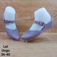 (COD) Sandal Selop Wedges Wanita Karet Jelly Tali Tengah Porto Lady Let