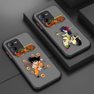 Matte Phone Case Skin Feeling Image Dragon Ball Charactor For Vivo S1 S5 S6 S9 S9E T1 Z1 Z6 V11I V5 V23E V20SE X21UD X70 X60 PRO PLUS 5G Y91 Y93 Y91C IQOO5 IQOO7 IQOO NEO3  NEO5