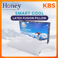 (FREE Shipping) HONEY Smart Cool Fusion Latex Pillow/ Cool Silk / Washable Cover / L60cm x W38cm x H