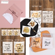 MDLBake Plastic Coockies OPP 14x14cm 14 cm x 14 cm + 3 cm Contents 100pcs Souvenir Candy Wrappers Pl