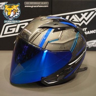 GRACSHAW DOUBLE VISOR HELMET🇲🇾 GEOMAX ENFORCE BLUE