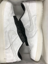 Fragment Design x CLOT x Nike Dunk Low 三方聯名 閃電白絲綢 男女同款