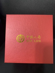 中國人壽24K鍍金招財進寶金龍擺設