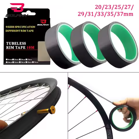 BOLANY Bicycle tubeless rim tape 25mm Mountain Bike tubeless tire tape tire pad pet tape for tubeles