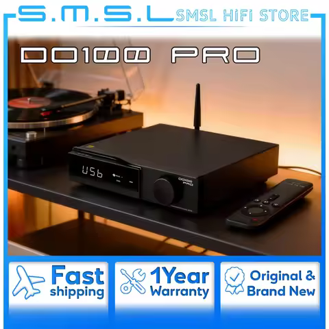 SMSL DO100 Pro Hi-Res MQA DAC Dual ES9039Q2M Decoder Bluetooth5.1 LDAC 24bit/96kHz DSD512 OPA1612 HD
