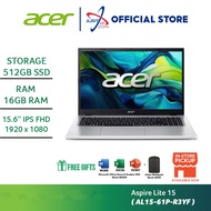 ACER ASPIRE LITE 15 AL15-61P-R3YF 15.6" LAPTOP ( R5-8640HS 16GD5 512SSD / 15.6" IPS FHD / WIN11 / OF