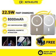 CCC Certified 8000mAh Magnetic Wireless Power Bank Portable Power Bank Lightweight Allowed on Airpla