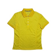 Kaos Polo Olahraga Wanita DAKS GOLF Dry Yellow Size XS Branded Prelove