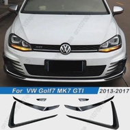 For VW Golf 7 MK7 GTI 2013-2016 Car Front Bumper Fog Light Intake Frame Grille Splitter Spoiler Side