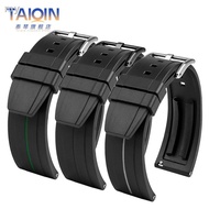 watch band Suitable for Black/Tissot 1853 Silicone Watch Strap Universal Rubber Strap 20 22mm