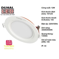 ĐÈN LED ÂM TRẦN TÍCH HỢP TĂNG PHÔ PANEL DUHAL 12W (KDPT212)