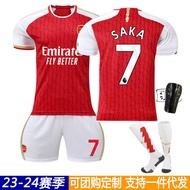 2324 Arsenal Home 8 Ed High 9 Hot Sols No. 7 Saka No. 29 Harvards Football Jersey Suit