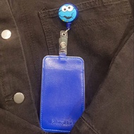 Cookie Monster Retractable Badge Reel with Blue Portrait Ezlink Cardholder