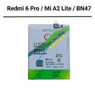 Baterai Double IC Redmi 6 Pro Mi A2 Lite BN47 Batre Double IC