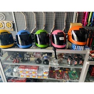 Helmet Drag Plain Color Thailand & Visor Jernih / Visor Black