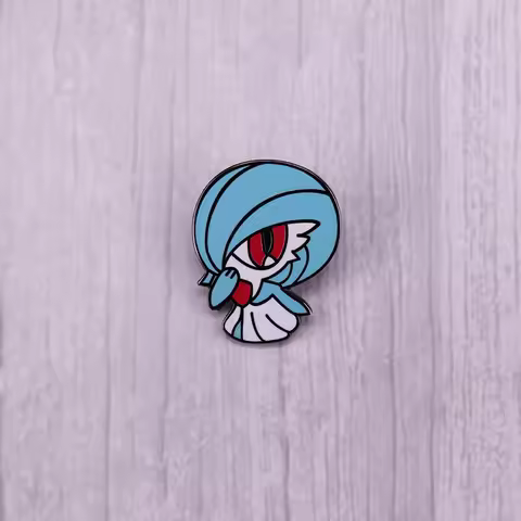 Anime Pokemon Gardevoir Enamel Pin Lapel Pins for Backpacks Brooches Metal Brooch for Clothes Fashio