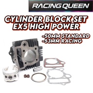 EX5 LAMA EX5 HIGH POWER EX5 HP BLOCK SET STANDARD 50MM RACING 53MM CYLINDER BLOCK EX5 LAMA EX5 HIGH 
