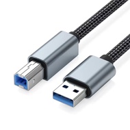 1M USB B to USB A Printer Cable USB 2.0 Male to Male Scanner Cord High Speed Printer Cord for HP Canon Epson Dell Brother Lexmark
