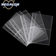 REGALORSP Photocard Binder Sheets, A7 Transparent Multiple Pockets Sleeve, PP Acid Free Kpop Photoca