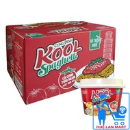 Mì Khoai Tây Cung Đình Kool Spaghetti Cà Chua Tươi Ngon Xốt Thịt Bò Thùng 12 Bát X 105G