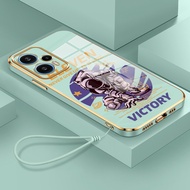 HP Phone Case For Xiaomi POCO F5 F4 F4 GT F3 F2 Pro F1 Case Astronaut Pattern Phone Case Layered Str