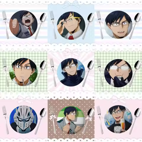 Anime Tenya Iida Cool Badge Pins For Friend, Backpack, Clothing, Collectible Accessories, Jewelry Gi