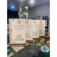 Wood Plaque Murah 2024 / Award Plaque Murah / Engrave Plaque