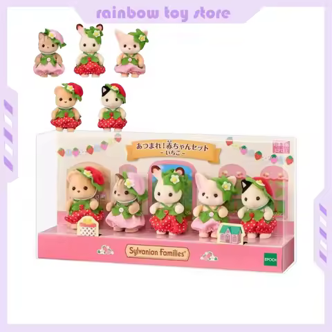 sylvanian Families anime figures Strawberry costume five person group Ternurine Sylvanian Families B