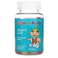 GummiKing, Omega-3 DHA + EPA for Kids, Strawberry, Orange and Lemon, 60 Gummies