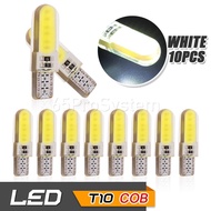 65Infinite (Pack Of 10 COB LED T10 W5W White) Silicone T10 W5W Extra Long Model Dimmer License Plate