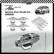 Perodua Alza 2009 - 2021 CHROME Door Handle Set Bowl Cover Trim Accessories 2012 2013 2014 2015 2016