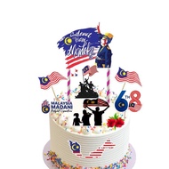 Cake Topper Merdeka Hari Jiwa Merdeka Independence day 2025 68th Decoration Set Party Accessories 2